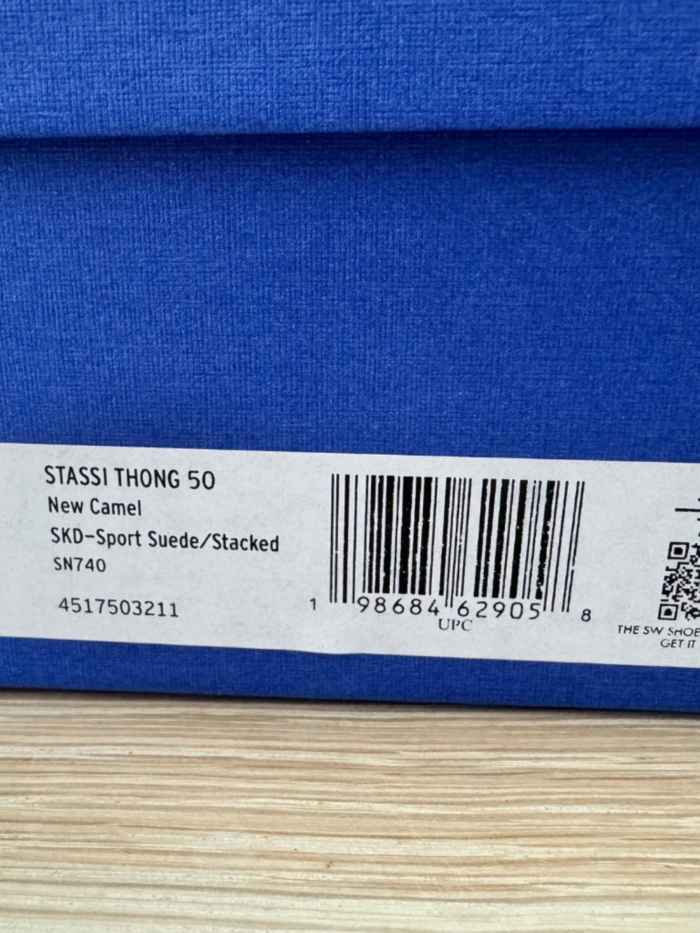 NWT Stuart Weitzman Stassi Thong 50 New Camel Suede Heeled Sandals Size 7 - Picture 3 of 6